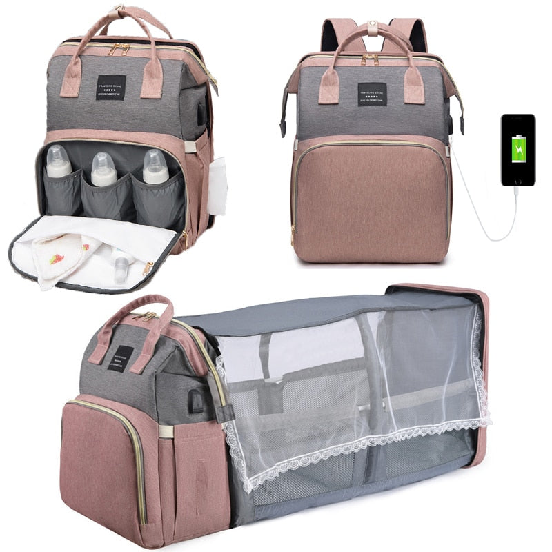 SnuggleHaven™ Transformative Diaper Bag